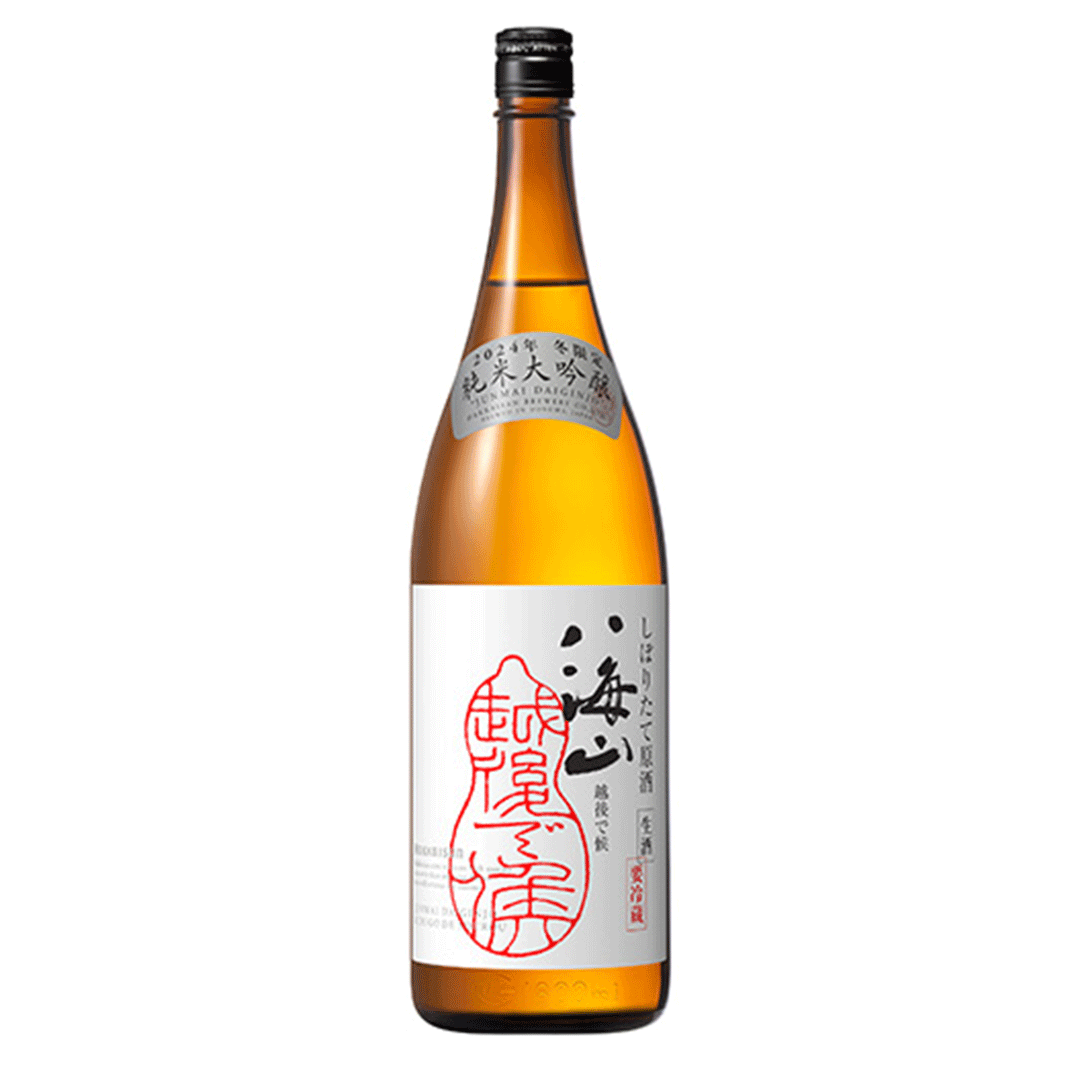 純米大吟醸しぼりたて原酒　越後で候(赤越後）