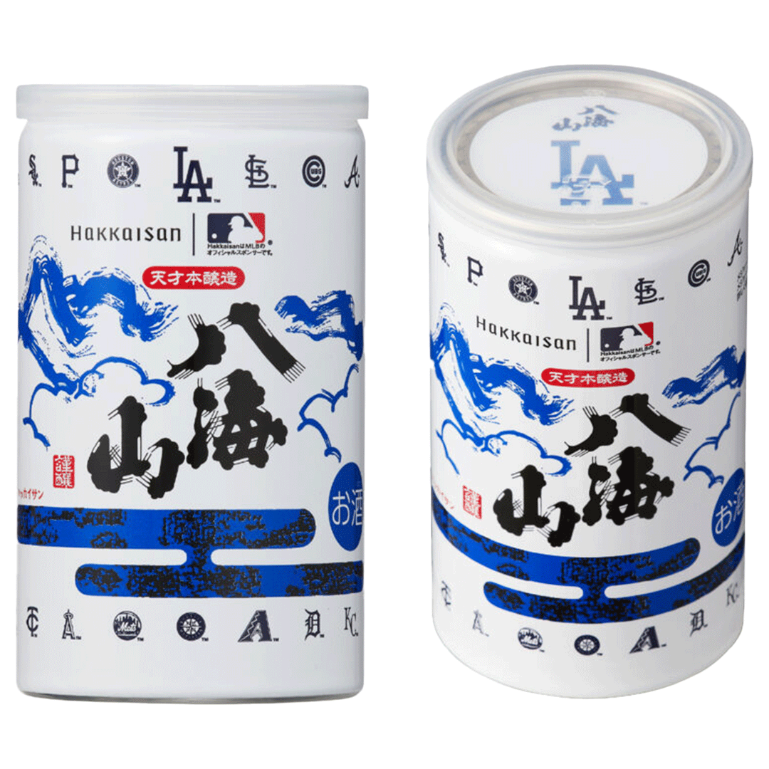 【ステッカーロゴ1枚付】八海山 MLB コレクションラベル【缶】