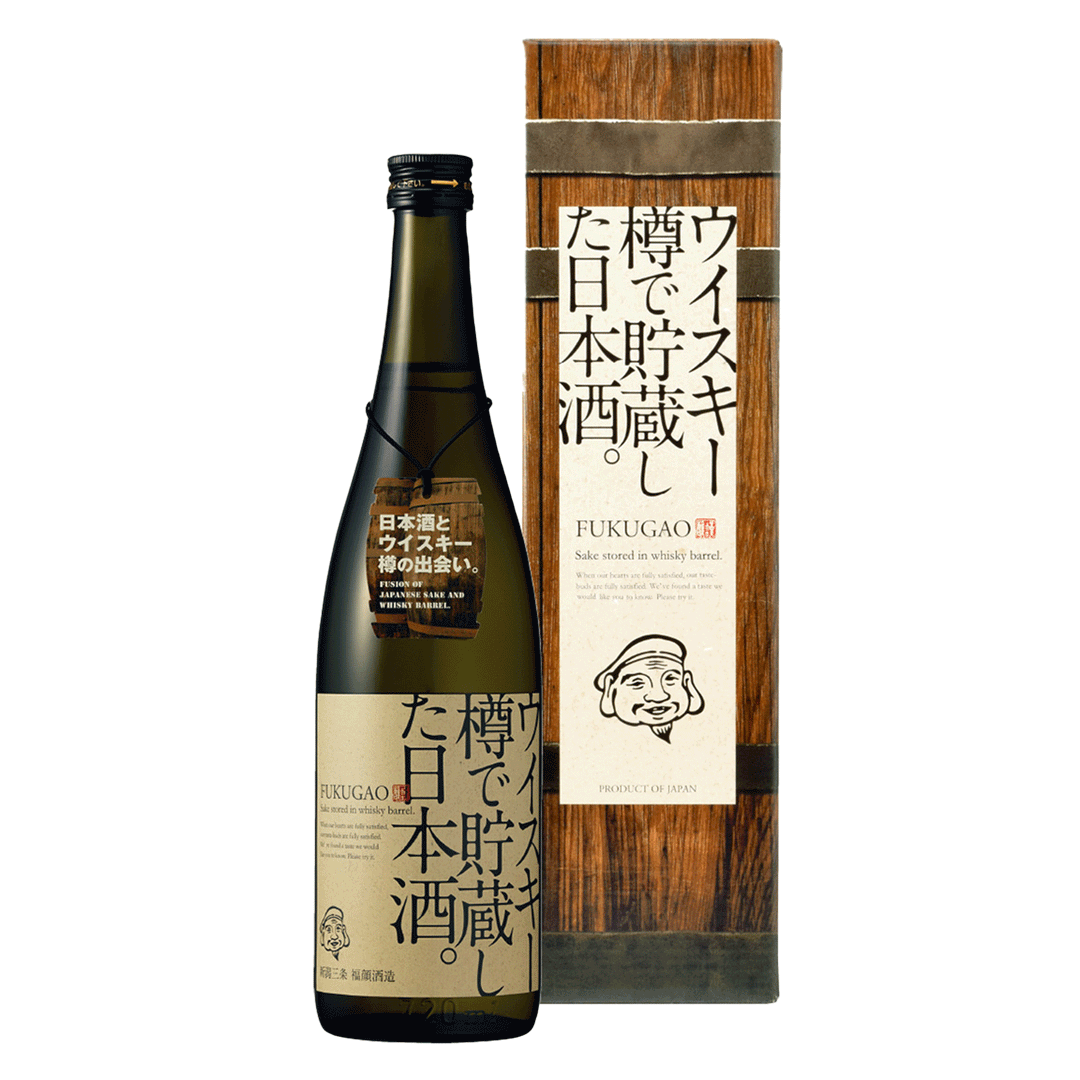 原酒　ウィスキー樽で貯蔵した日本酒。FUKUGAO
