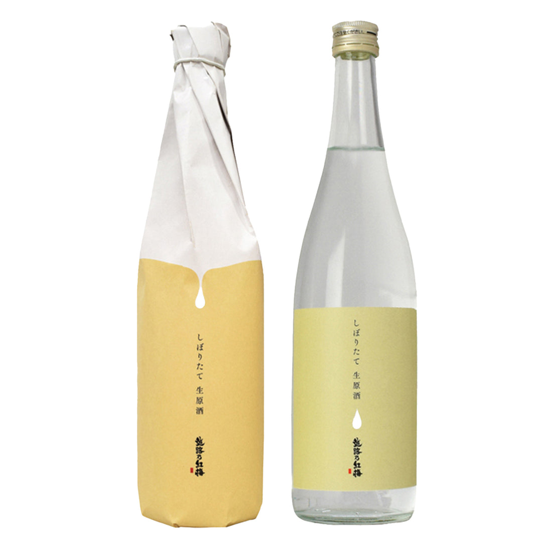 越路乃紅梅　しぼりたて生原酒　純米