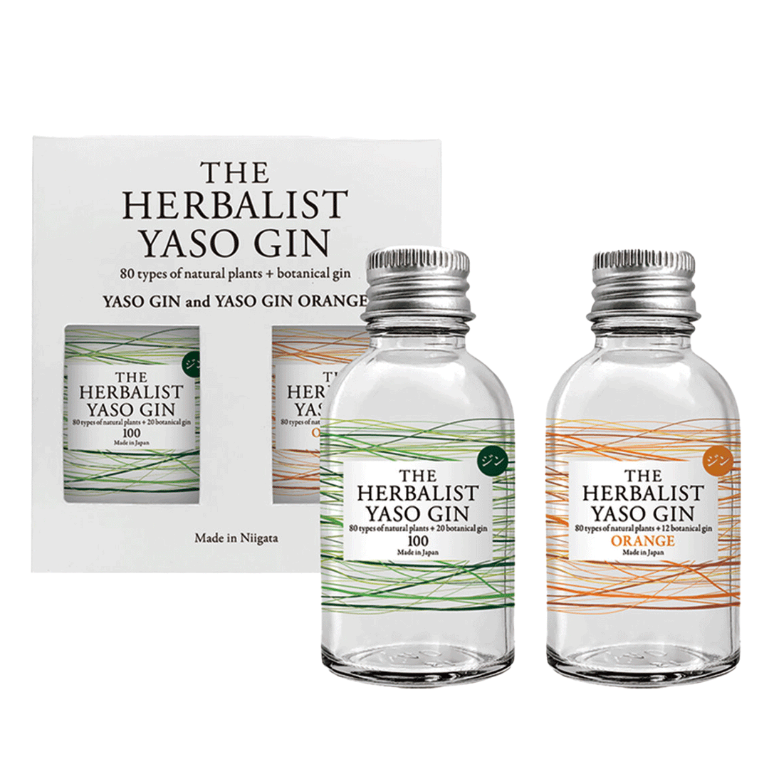 80GIN（THE HERBALIST YASO GIN）・(THE HERBALIST YASO GIN ORANGE) ミニボトルセット