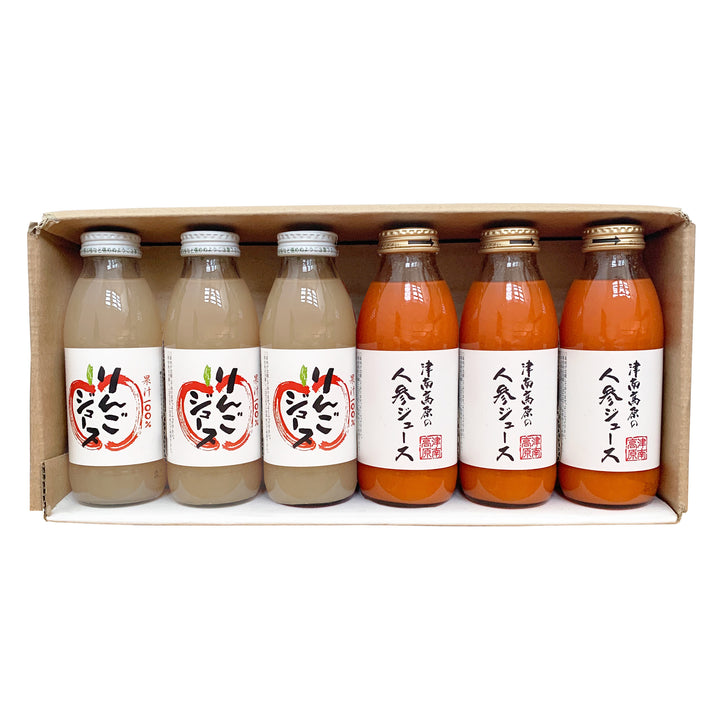 【人参ジュース×りんごジュース】津南高原農産ジュース350mL×6本セット【9903】